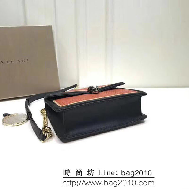 BVLGARI寶格麗 2018專櫃新型蛇頭包 蛇形繡線限定款 Serpenti Forever系列 286628 FYD1176